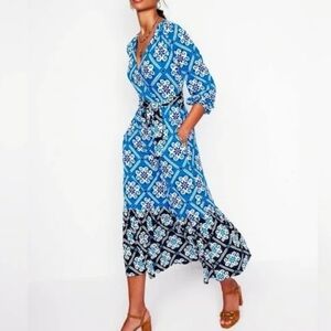 Tie Wrap Tier Maxi Dress